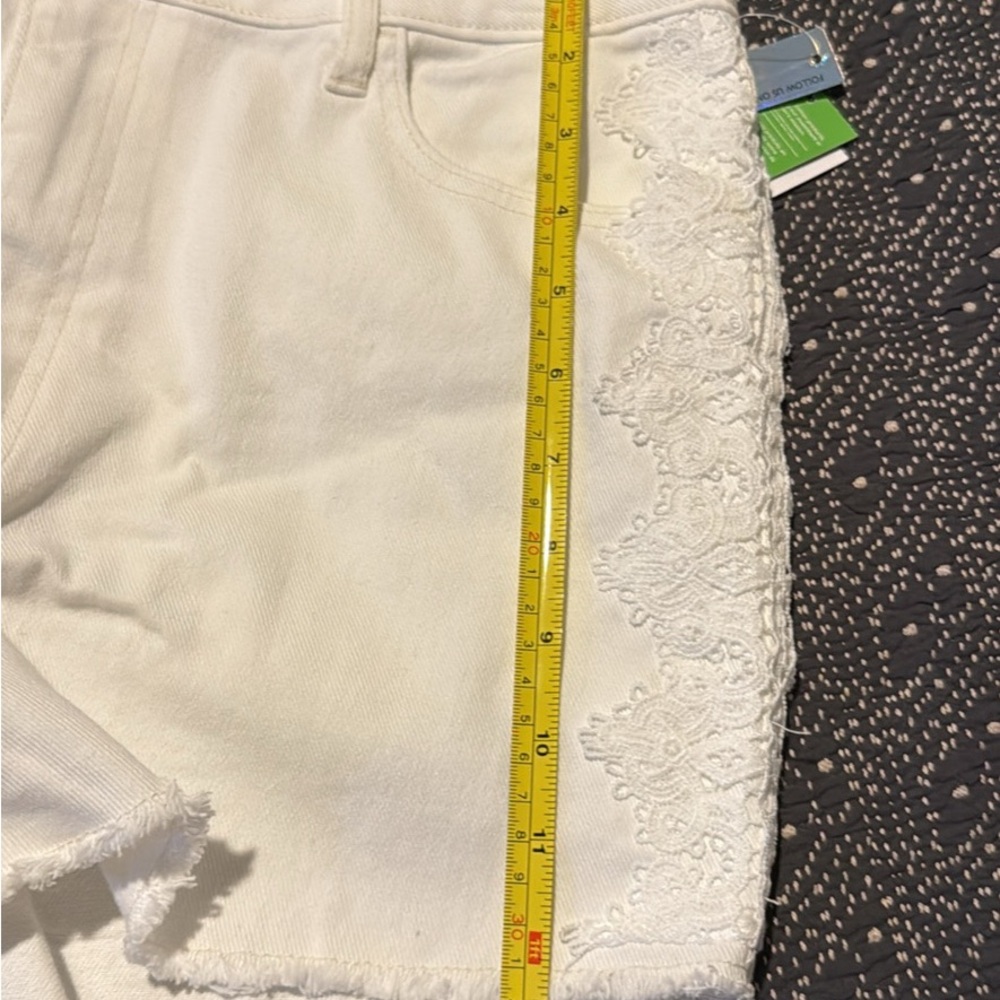 Women's White Shorts - Picture 9 of 9